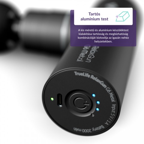 TrueLife RelaxGun G6 Metal Masszázspisztoly