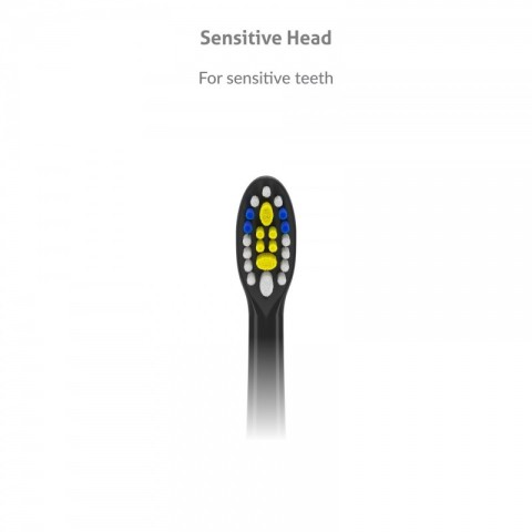 TrueLife Elektromos fogkefe pótfej, Black Sensitive
