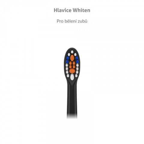 TrueLife Elektromos fogkefe pótfej, Black Whiten