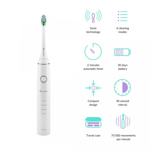 TrueLife SonicBrush Compact Elektromos szónikus fogkefe