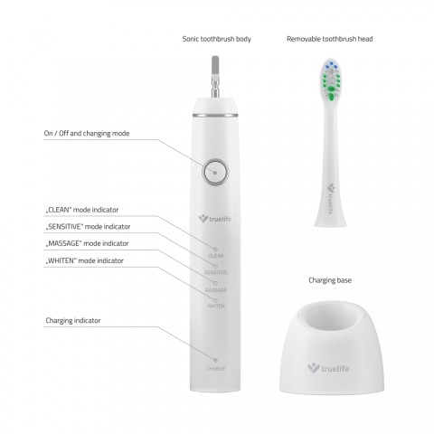 TrueLife SonicBrush Compact Elektromos szónikus fogkefe
