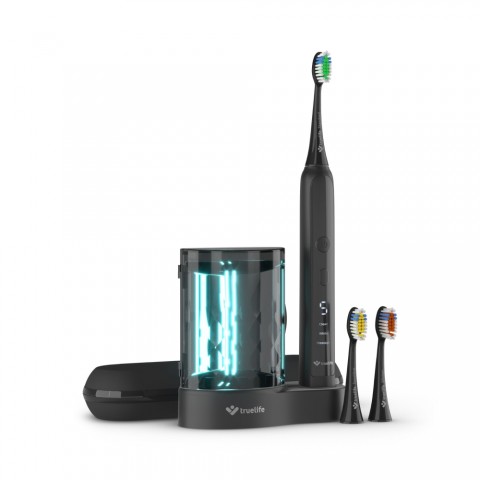 TrueLife SonicBrush K150 Elektromos fogkefe UV sterilizálóval fekete