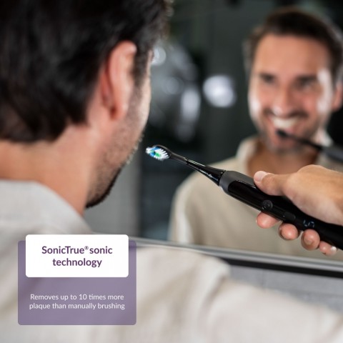 TrueLife SonicBrush K150 Elektromos fogkefe UV sterilizálóval fekete