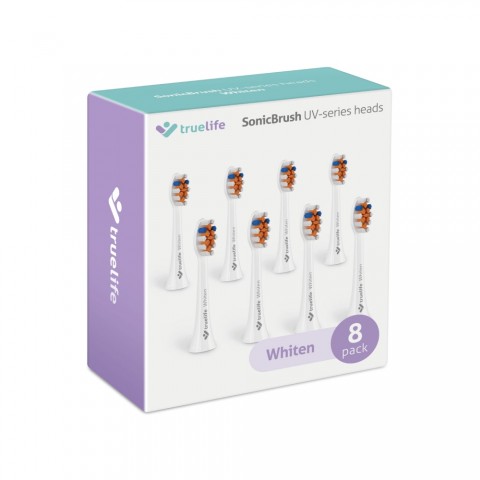 TrueLife SonicBrush UV Heads White Whiten 8 Pack