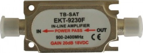 EKT-9230F inline műholdas antenna erősítő