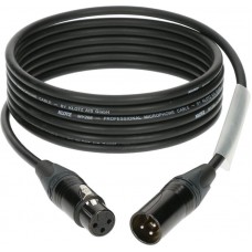 Klotz M1 mikrofonkábel színkódolással XLR 3p mama/papa fekete Neutrik csatlakozók - 7,5m