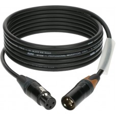 Klotz M1 mikrofonkábel színkódolással XLR 3p mama/papa fekete Neutrik csatlakozók - 1m