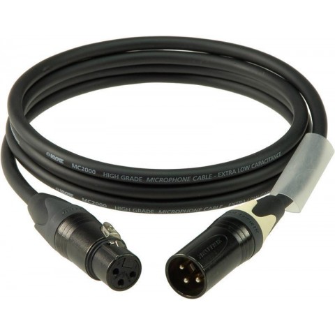 Klotz M2 mikrofonkábel színkódolással XLR 3p mama/papa fekete Neutrik csatlakozók - 10m