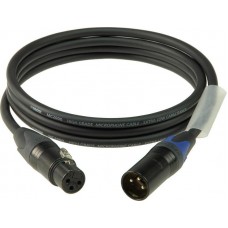 Klotz M2 mikrofonkábel színkódolással XLR 3p mama/papa fekete Neutrik csatlakozók - 5m