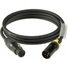 Klotz M2 mikrofonkábel színkódolással XLR 3p mama/papa fekete Neutrik csatlakozók - 2m