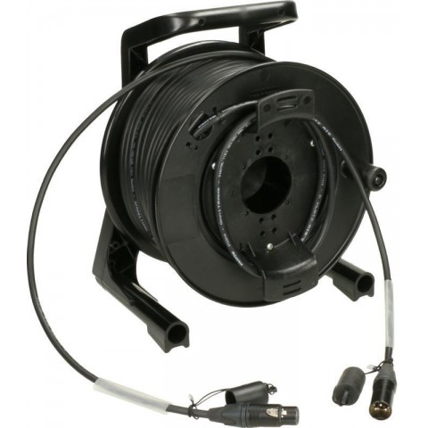 Klotz alacsony veszteségű AES és DMX kábeldob - PVC XLR 3p mama/papa Neutrik - 75m