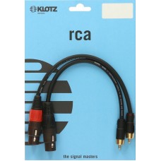 Klotz RCA - XLR mama kábel aranyozott érintkezőkkel - 0,3m