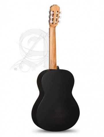 Alhambra Gitár 1 C Black Satin cédrus mahagóni fekete szín,indiai rózsafa fogólap.Szegélyezett.