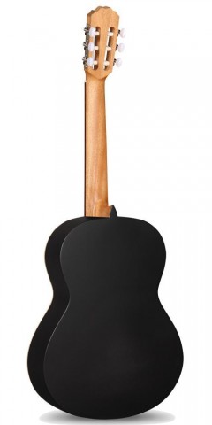 Alhambra Gitár 1C Black Satin cédrus mahagóni fekete indiai rózsafa fogólap szegélyezet tokkal