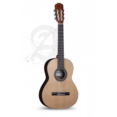 Alhambra Gitár 1 OP Senorita (7/8) vörös cédrus mahagóni indiai rózsafa fogólap. Szegélyezett.