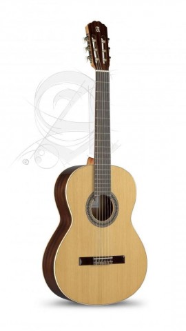 Alhambra Gitár 2 C cédrus mahagóni indiai rózsafa fogólap. Duplán szegélyezett tokkal