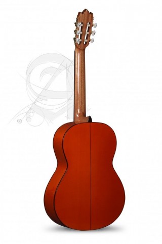 Alhambra Gitár Tömör lucfenyő fügefa ébenfa fogólap orange lakk átlátszó pickguard