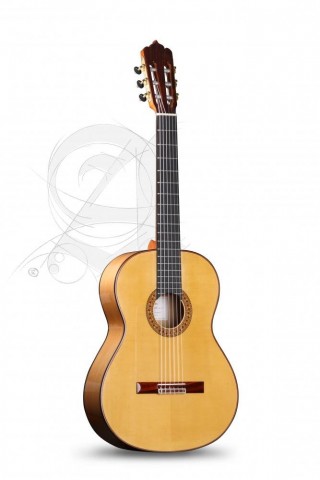 Alhambra Gitár Mengual&Margarit Flamenco Ciprés Német lucfenyő tömör ciprusfa (flamenco) Tokkal