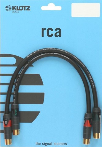 Klotz audiofil csúcsminőségű RCA-kábel - 0,3m Klotz audiofil csúcsminőségű RCA-kábel - 0,3m