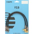 Klotz high-end RCA kábel pipa RCA dugókkal és aranyozott érintkezőkkel - 0,6m