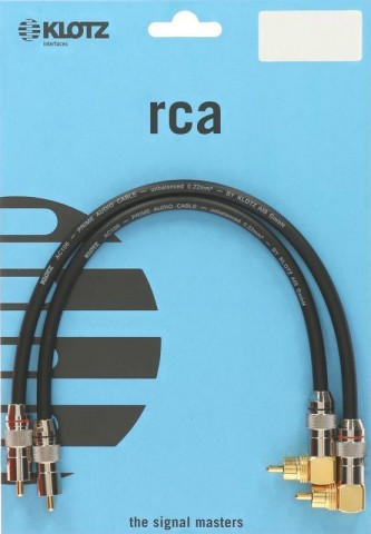 Klotz high-end RCA kábel pipa RCA dugókkal és aranyozott érintkezőkkel - 0,6m