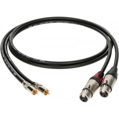 Klotz high-end RCA kábel egyenes RCA és XLR dugókkal - 10m
