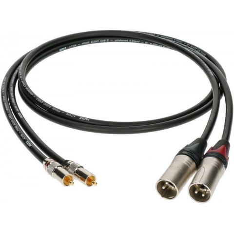 Klotz high-end RCA kábel egyenes RCA és XLR dugókkal - 10m