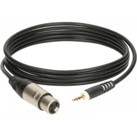 Klotz mobil hangrögzítő kábel XLR mama - mini Jack Klotz csatlakozók - 1,5m