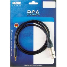 Klotz mobil kiváló hangrögzítő kábel XLR mama - mini Jack - 3m