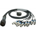 Klotz OT1000 - RMP 25p papa - 8x XLR 5p mama 8-cs. - DMX fanout - PVC - 1,2m
