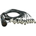 Klotz OT1000 - RMP 37p papa - 12x XLR 3p papa 12-cs. - digitális fanout - PVC - 1,2m