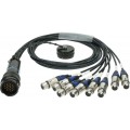 Klotz OT1000 - RMP 25p papa - 8x XLR 5p mama 8-cs. - DMX fanout - PVC - 1,2m
