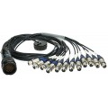 Klotz OT1000 - RMP 37p papa - 12x XLR 5p mama 12-cs. - DMX fanout - PVC - 1,2m