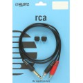 Klotz Pro TRS 6,35 mm - 2x RCA Y-kábel - könnyű - 1m