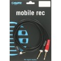 Klotz TRS 3,5 mm pipa - 2x TS 6,35 mm Y-kábel - könnyű - 1m