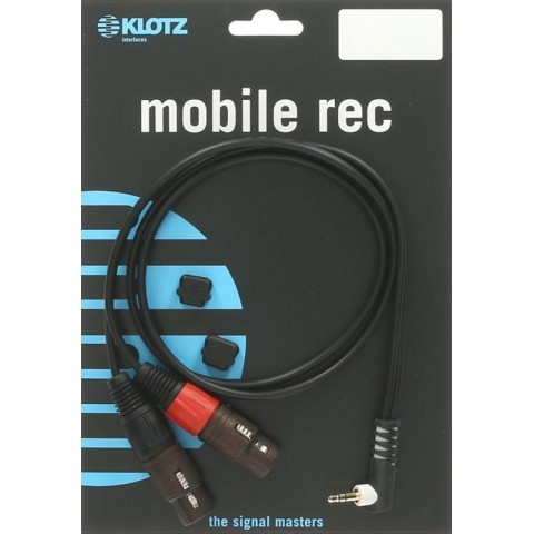 Klotz TRS 3,5 mm pipa - 2x XLR mama Y-kábel - könnyű - 2m