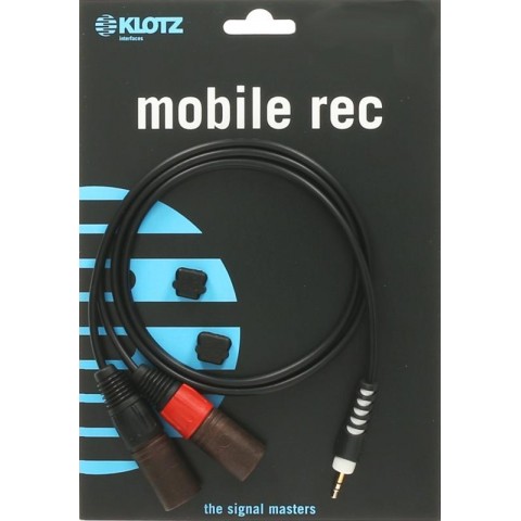 Klotz TRS 3,5 mm - 2x XLR papa Y-kábel - könnyű - 3m