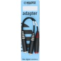 Klotz TRS aljzat 6,35 mm sztereó - 2x TS aljzat 6,35 mm mono E-Drum splitter - Y adapter - 0,2m