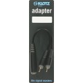 Klotz TS aljzat 6,35 mm mono - 2x RCA Y adapter - mono - 0,2m