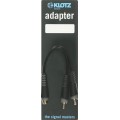 Klotz RCA aljzat - 2x RCA Y adapter - mono - 0,2m