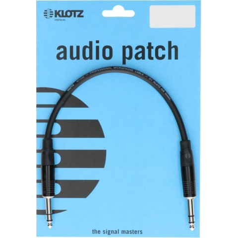 Klotz pro analóg audiokábel - szimmetrikus fém Klotz csatlakozók - 0,3m