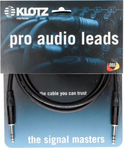 Klotz pro analóg audiokábel - szimmetrikus fém Klotz csatlakozók - 7,5m