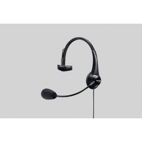 SHURE Egyoldalas broadcast headset fejhallgató+mikrofon Neutrik 5 pólusú papa XLR