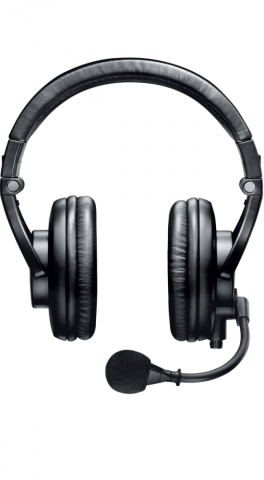 SHURE Kétoldalas zárt broadcast headset fejhallgató+mikrofon kábel nélkül!
