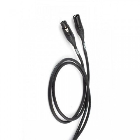 PROEL Mikrofonkábel 5 m fekete XLR 3P csatlakozók rugalmas PVC bevonat