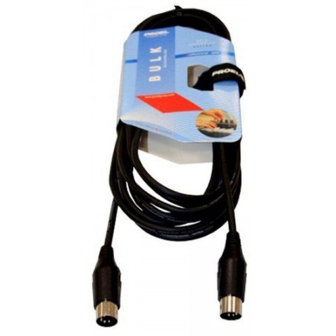 PROEL MIDI-kábel 3 m fekete 2xSP DIN