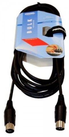 PROEL MIDI-kábel 3 m fekete 2xSP DIN PROEL MIDI-kábel 3 m fekete 2xSP DIN