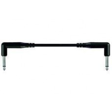 PROEL Hangszerkábel 0,3 m fekete 2x6,3 mm mono pipa jack dugó öntött