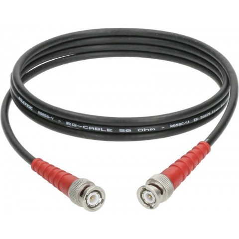 Klotz flexibilis 50 ohmos koaxkábel - RG58C/U BNC csatlakozóval Telegärtner - 0,3m