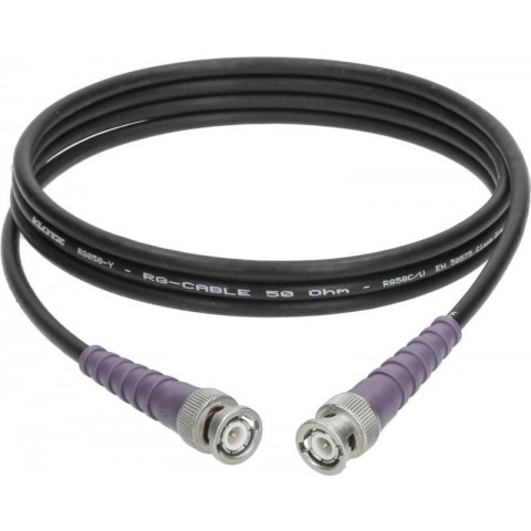 Klotz flexibilis 50 ohmos koaxkábel - RG58C/U BNC csatlakozóval Telegärtner - 0,3m